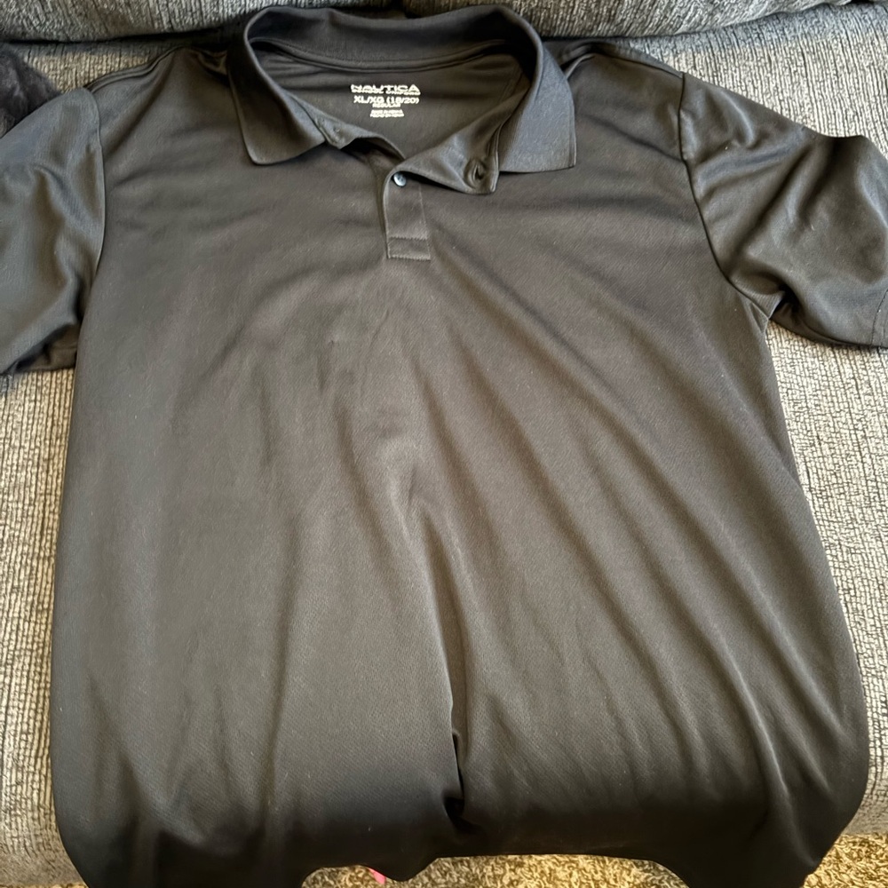 Nautica Men’s Black Polo Shirt - Short Sleeve